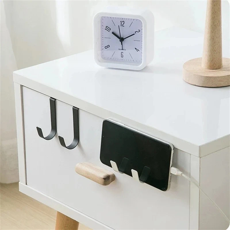 Storage hook Multi-Purpose Hooks Kitchen Cabinet Door Back Hook Hanging Rack Clothes Coat Hat Towel Hanger Storage Hook Bathroom Accessories