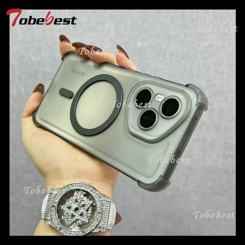 Airbag Shockproof Magnetic Wireless Charging Case For Samsung