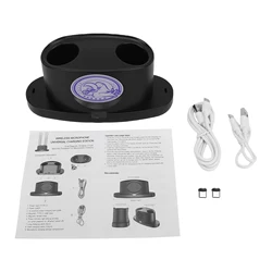 Wireless Magnetic Microphone Charging Station 2 for Mics Portable Desktop Charging Stand Smart Energy Saving

Enhanced Product Title:
Wireless Magnetic Microphone Charging Hub - Portable Desktop Stand with Smart Energy Efficiency (As shown)
