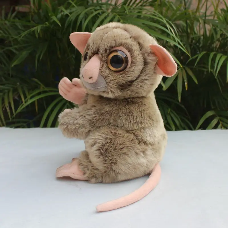 Realistic Wide-eyed Tarsier High Fidelity Cute Plushie Monkey Plush Toys Lifelike Animals Simulation Stuffed Doll Kawai Toy Gift 3