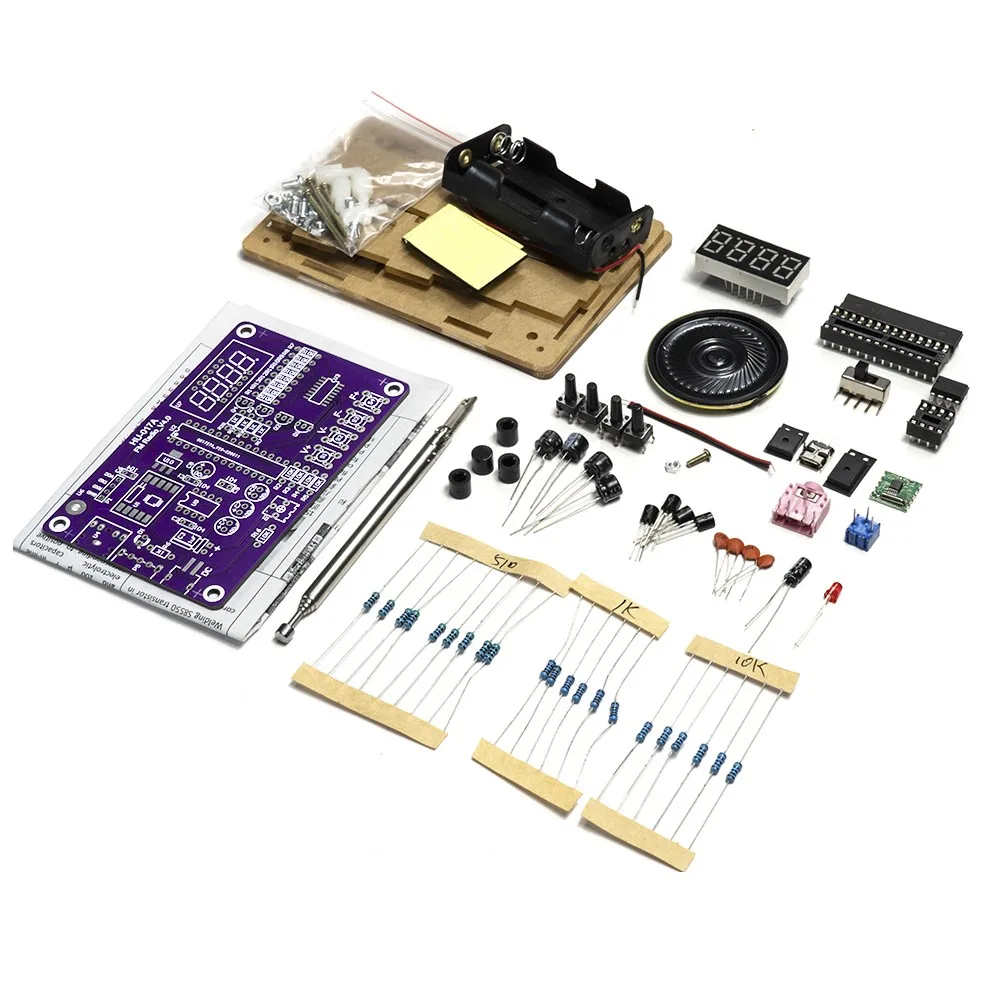 Kit Radio FM Fai-da-Te con Frequenza Regolabile 87-108MHz, Display Digitale, Progetto di Saldatura DIY, Pratica di Saldatura RDA5807S - immagine 5