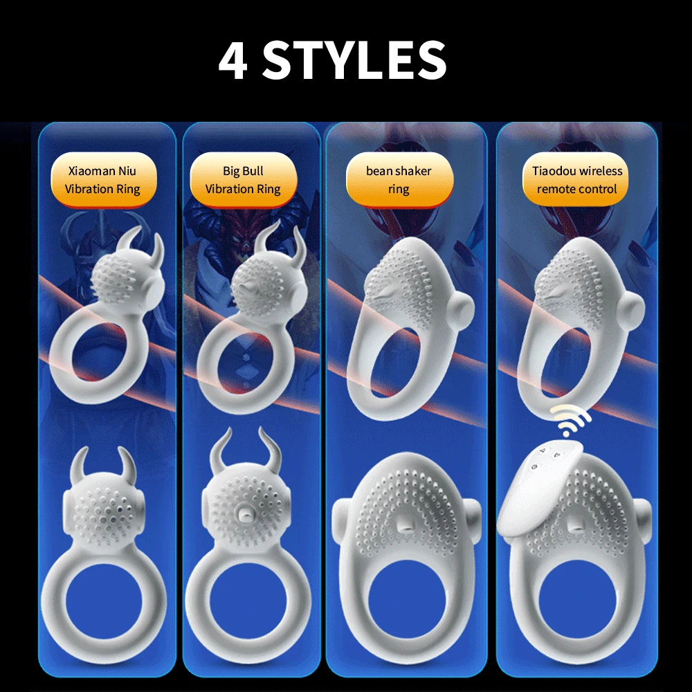 Wireless Remote Control Penis Ring For Men With Delay Function_voghion.com
