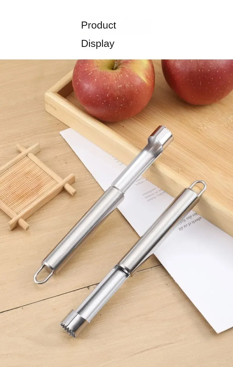 Fruit Core Cutter - Durable Stainless Steel Apple Corer & Pear Seed Remover Tool