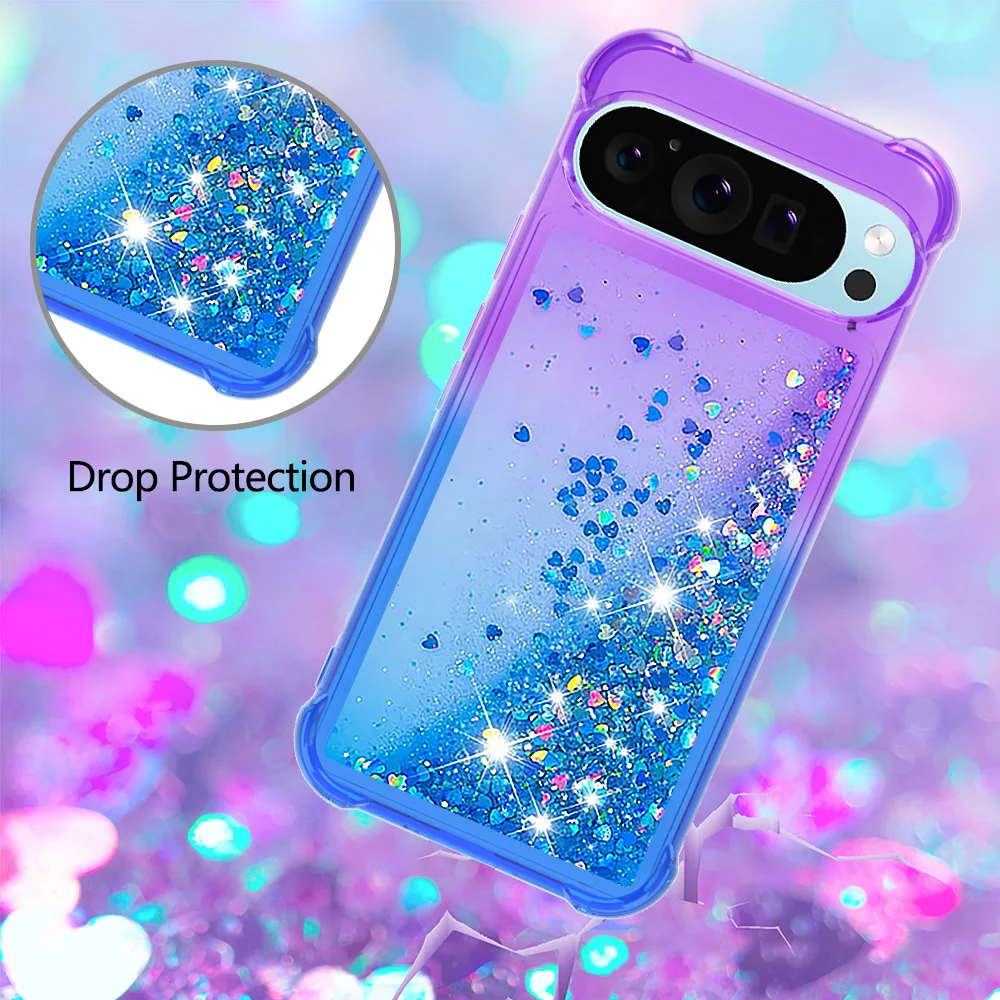 Bling Moving Liquid Glitter Waterfall Protective Phone Case