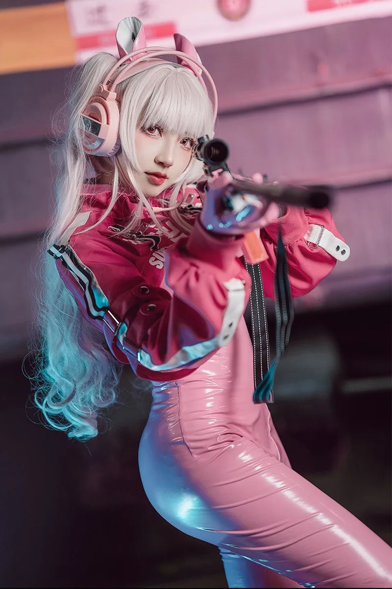 Nikke Alice Cosplay The Goddess of Victory Costume Pink