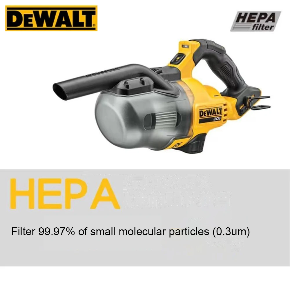 Dewalt Cordless Vacuum Cleaner 9.4KPa 1302L/min 20V DCV501 handheld for