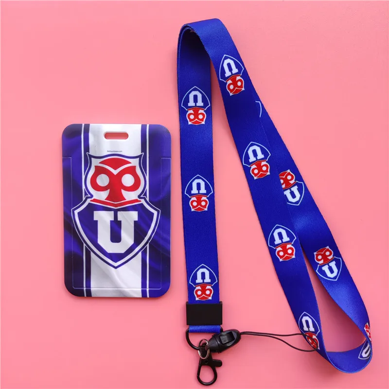 Chile Fußballteam-Stil Ausweis- und Kreditkartenhalter, Buskarten-Etui mit Schlüsselband, Kinder-Visitenkarten- und Ausweishülle – Detail 6