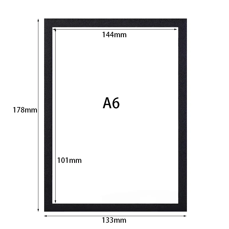 5/10/20 SZT. Magnetyczna ramka ekspozycyjna na plakaty A4/A5/A6 Samoprzylepna, nieodrastająca naklejka ścienna na zdjęcia i prace plastyczne, wielokrotnego użytku ramka ścienna