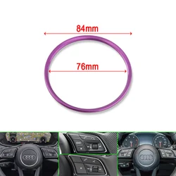 Premium Car Steering Wheel Trim Cover - Decorative Sticker Accessory (PURPLE)