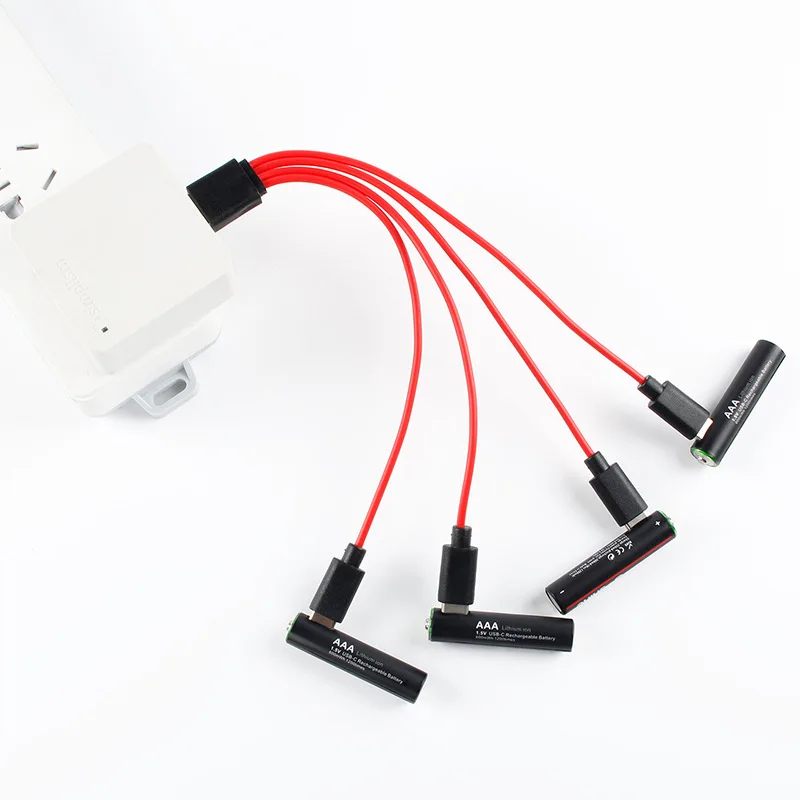 

10 шт. 1,5 в AA перезаряжаемая батарея МВтч USB перезаряжаемая литиевая батарея с фотокабелем для быстрой зарядки
