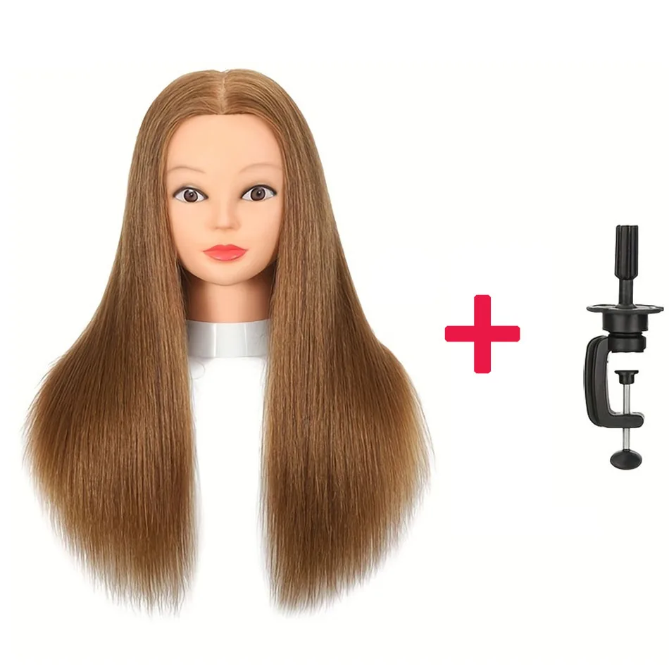 100% شعر بشري حقيقي التجميل المعرضة رئيس مع حامل م...