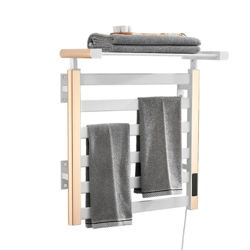 Single / Double Layers Electric Bathroom Bath Towel Warmer Heating Dryer  Shelf Rack Built-in Timer Temperature Wall Mounted - AliExpress