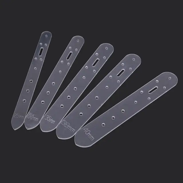 Set 5 Modelli Fori Cintura In PVC - Guida Punzonatura Per Cinture Fai-Da-Te 25/30/35/38/40mm - Foto 3
