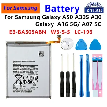 Nuovissima Batteria EB-BA505ABN EB-BA505ABU W3-S-S LC-196 per Samsung Galaxy A50 A505F Galaxy A16 5G A07 5G A30S