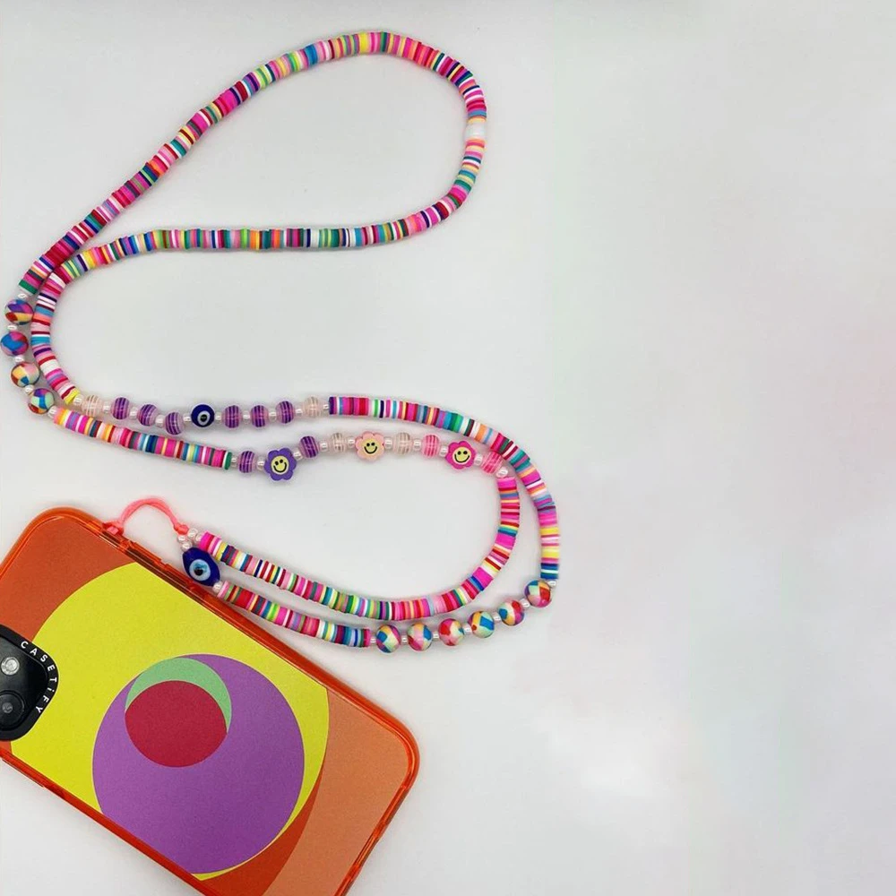 Y2k Accessories Long Mobile Phone Charm Strap Lanyard Evil Eye Phone