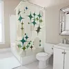 Mid Century Atomic Age Lines, Starburst, Abstract Art Shower Curtains Bathroom Curtains Bathroom Curtains With Hooks Home Decor 4