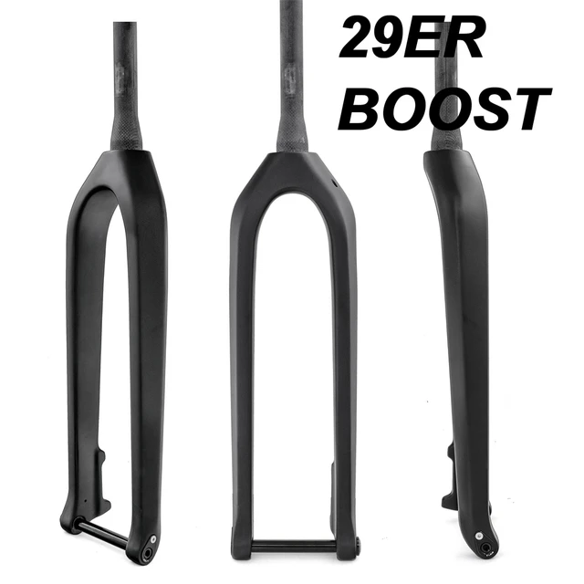 Sicilia Asentar Recuerdo Horquilla de carbono Boost 27,5/29er 110x15mm para bicicleta de montaña, horquilla  rígida de carbono de 1-1/8 "-1-1/2", cónica máxima 3,0 - AliExpress