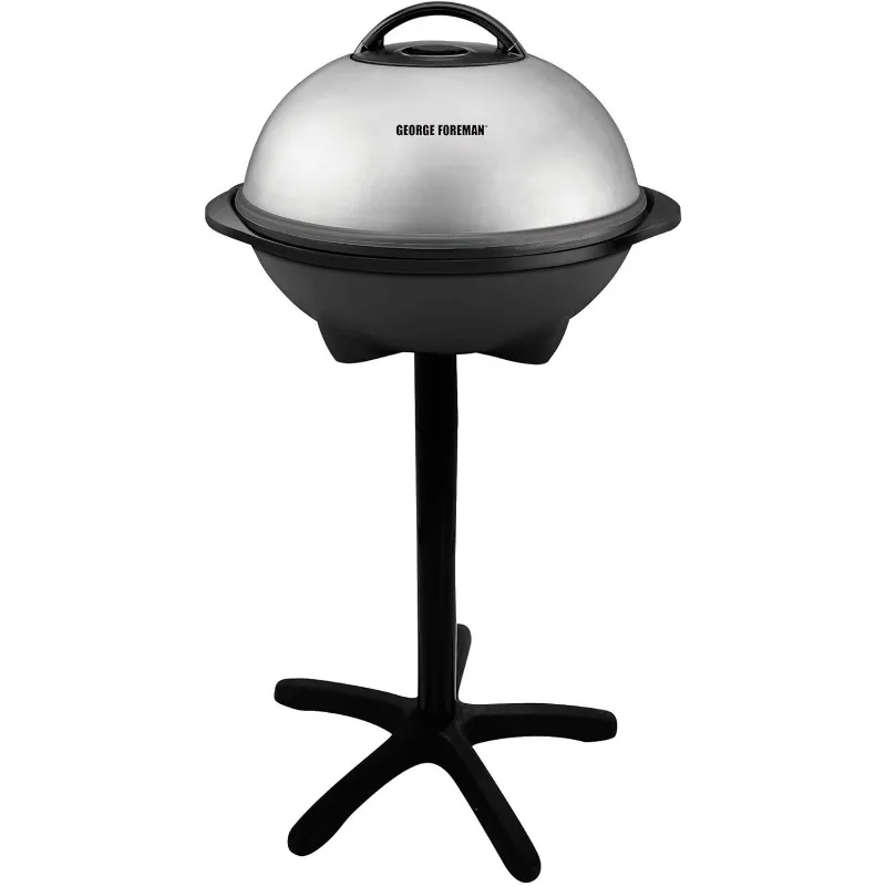 

12+ Servings Upto 15 Indoor/Outdoor Electric Grill, REGULAR, Silver