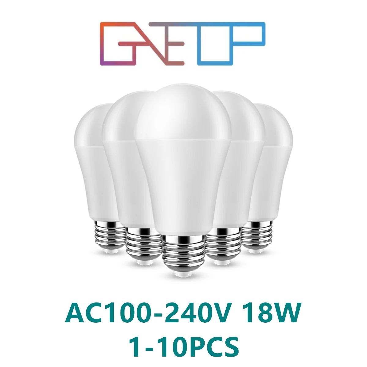 

LED high power bulb A60 AC100V-240V E27 B22 18W 100LM/W 3000K/4000K/6000K super bright warm white light for mall home lighting