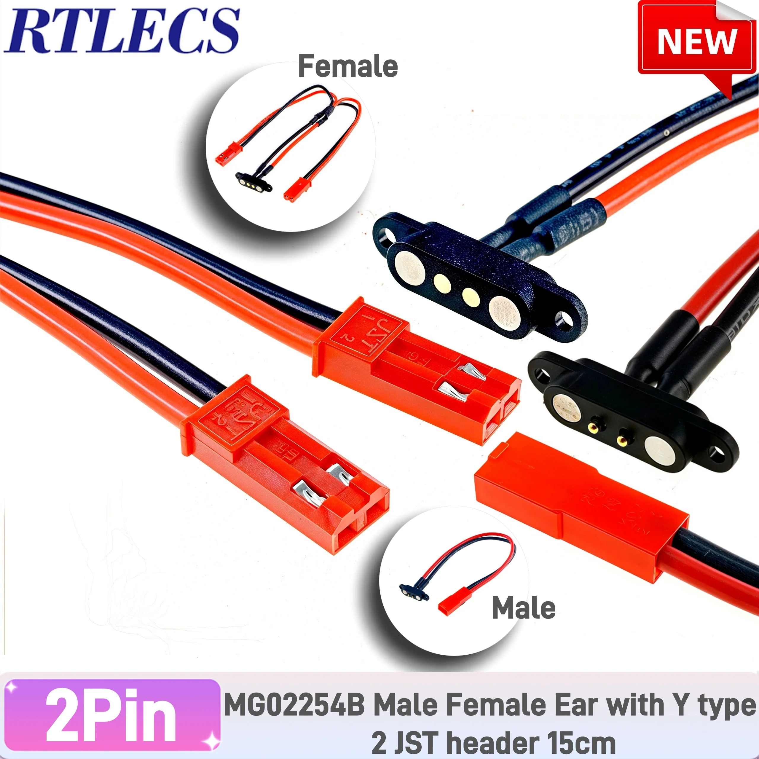 JST M B F Ear 1 to 2