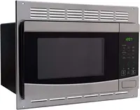 Steel Microwave Oven with Turntable - 1.0 Cu. Ft. Capacity | Includes Trim Kit for Easy Installation & Stylish Finish 1