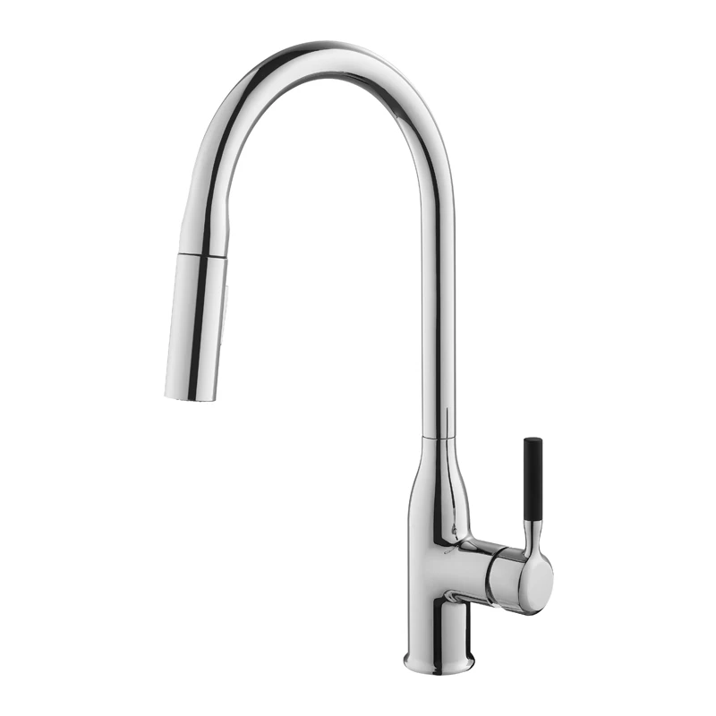 

Kitchen Sink Faucet Single Handle High Arc Brushed Nickel Pull Out Kitchen Faucet Stainless Steel Kitchen Sink Faucet.