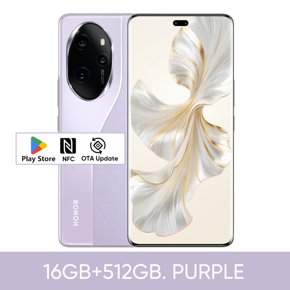 thumbnail image 1 of Teléfono inteligente HONOR 100 Pro 100pro de 6,78 pulgadas, Snapdragon 8 Gen2, cámara OLED, cargador súper rápido de 5000 mAh y 100 W, compatible con Google NFC OTA, 1 of 5