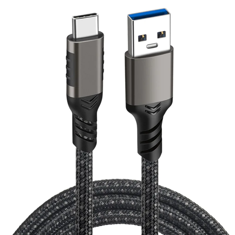 USB3.2 10Gbps 케이블 USB A-Type-C 데이터 전송 USB C SSD 하드 디스크 케이블 3A 60W 빠른 충전 3.0 안드로이드 용 충전 케이블