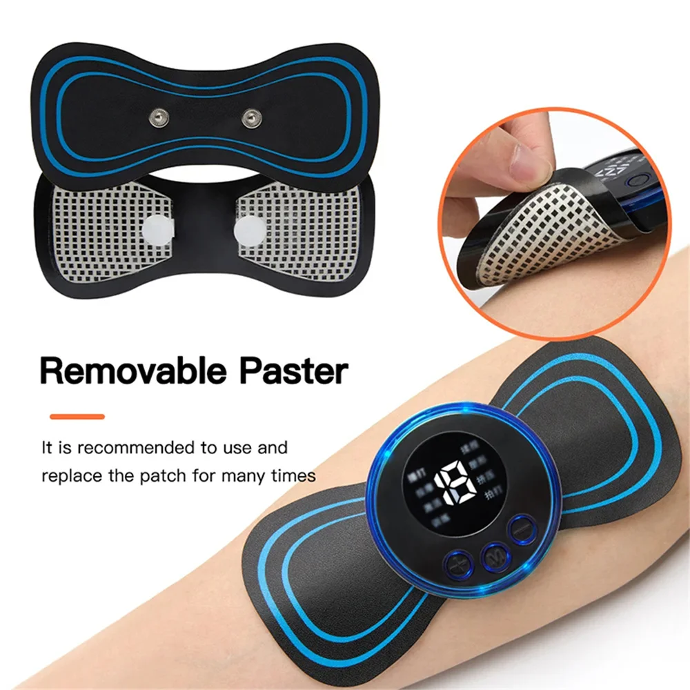 Cervical Spine Massager Intelligent Electric Neck Massage Patch Portable Charging Relieve Muscle Pain Relax Shoulders