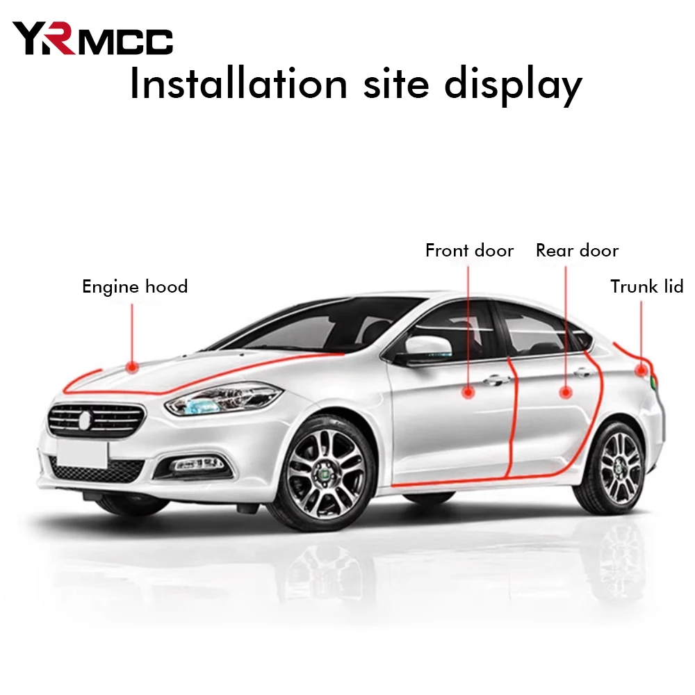 5M Car Door Edge Guards Car Door Protection Side Protector Stricker Universal Door Edge Strip Moulding Stylingstrip Protector Rubber Sealing for Auto
