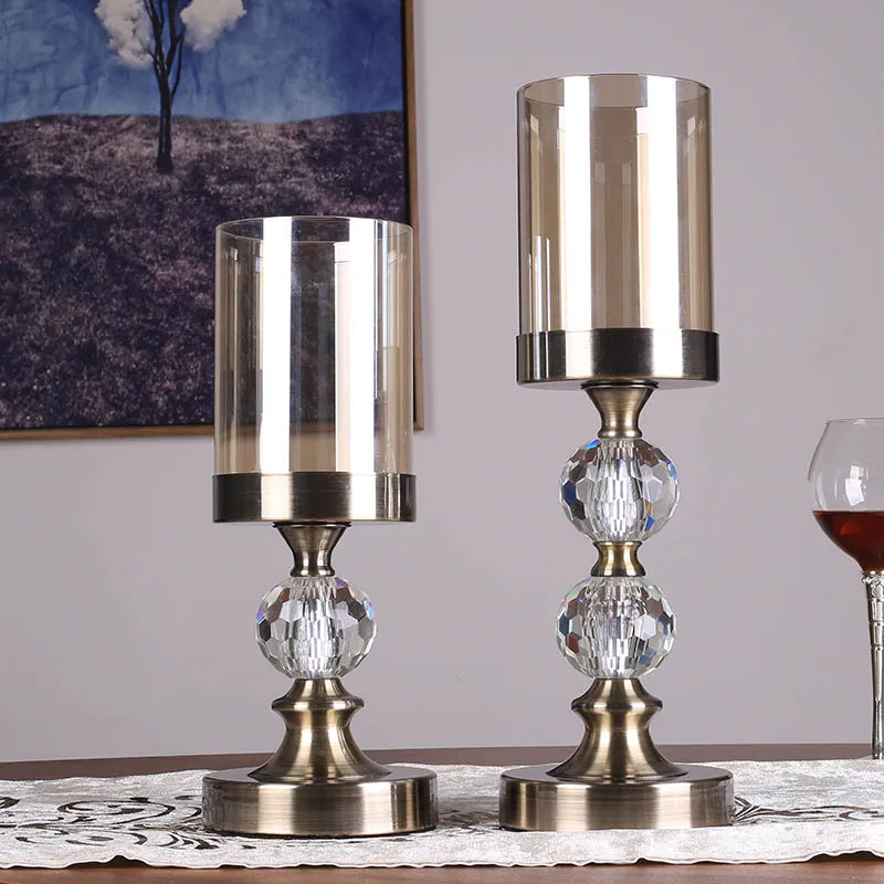 

Crystal candlestick decoration modern home decoration high-end decoration candle holder candelabros candle stick holder