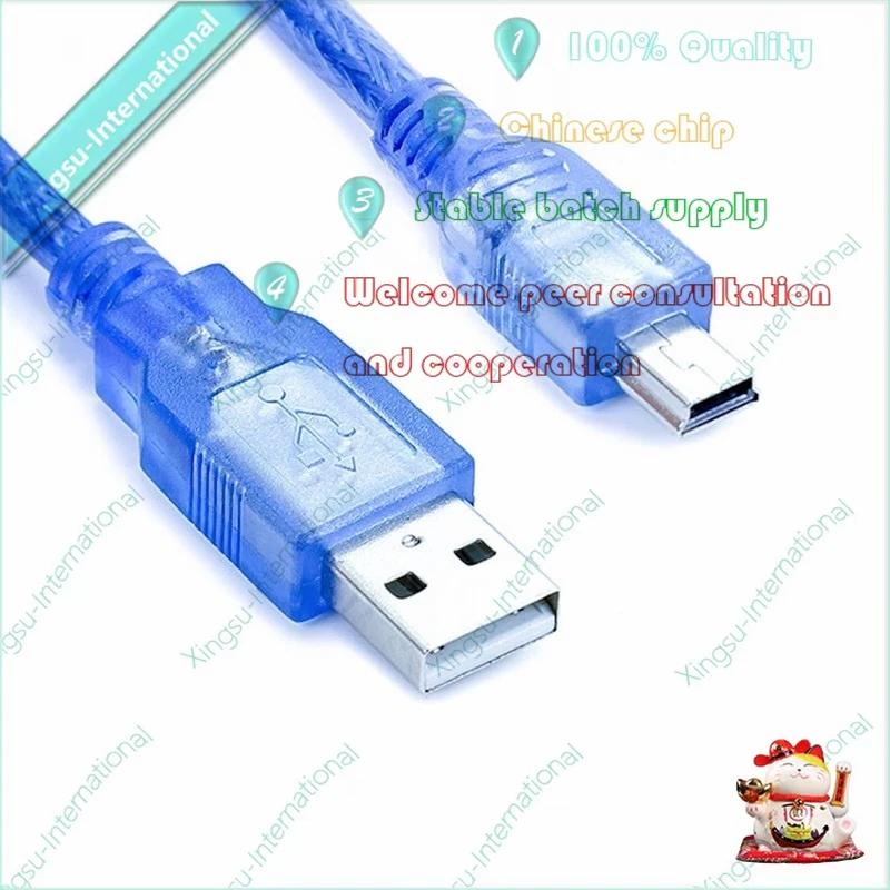 1PSC/ Piece Usb Printer Blue Data Cable For Aarduno 2560 Due To Por Micro Mini 1psc piece usb printer blue data cable for aarduno 2560 due to por micro mini