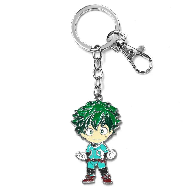 My Hero Academia Anime Metal Keychain Midoriya Izuku Cosplay Accessories Colorful Pendant Gift