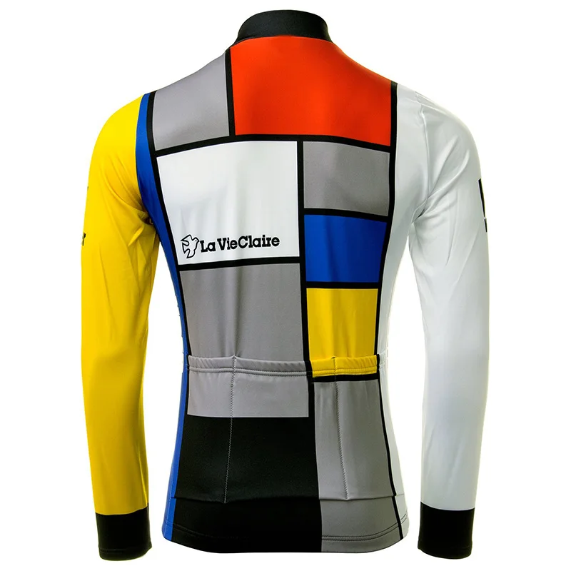 Retro Team Cycling Jersey Men Long Sleeve Winter Fleece & Thin Racing Classic Molteni Bicycle Clother Pdm Bike Clothing 4