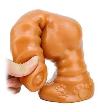 Huge Animal Dildo Realistic Wolf Dog Big Penis With Suction Cup large Dildos Anal Plug Adult Sex Toys For Women Masturbator 5