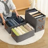 Clothes Organizer Trousers Clothes Jeans Storage Box Toy Snacks Sundries Organizer Multifunctional Cosmetics Folding Fabric Box 6