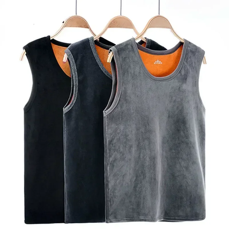 

Man Thermo Men Keep Shaping Large Underwear #htyus Men's Male Warm Vest Size Comfortable For Velvet With Winter