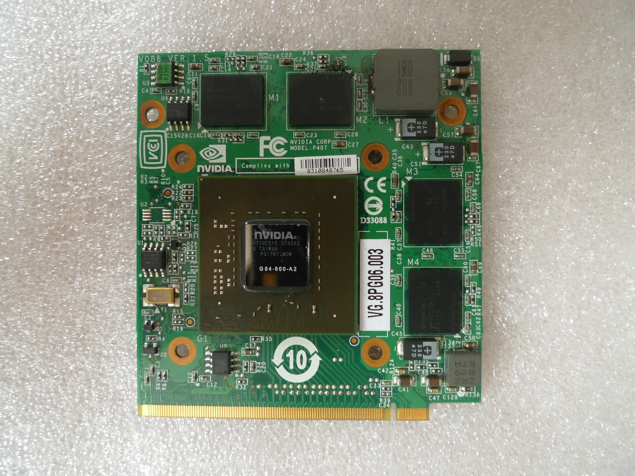 For Acer Aspire 5520G 4520G 7520 7520 7720G Laptop nVidia