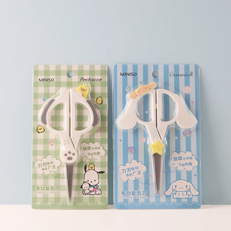 

Sanrio Kawaii Kuromi Scissors Cinnamoroll Pochacco Anime Cartoon Cute Multi Use Sharp Home Student Office Paper Cutting Scissors
