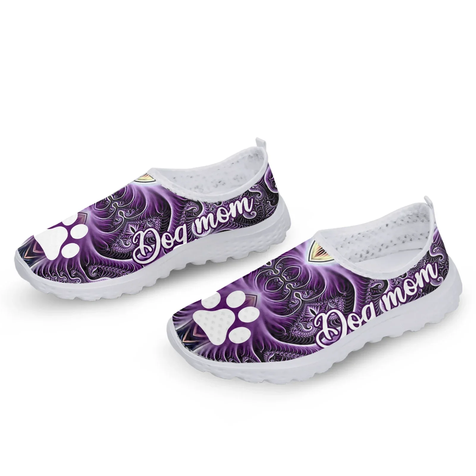 Dog Claw Print Spring Summer Mesh Sneakers Women Casual Flats Super Light Walking Female Flat Shoes Sports Shoes