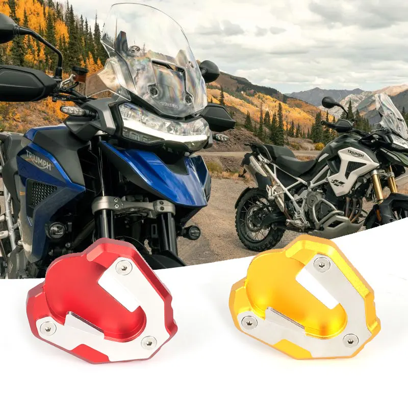 Nuovo Cavalletto Per Moto Extender Foot Side Stand Extension Pad Antiscivolo Base Allargata Per Tiger 1200 Tiger 1200 Gt Pro 2023