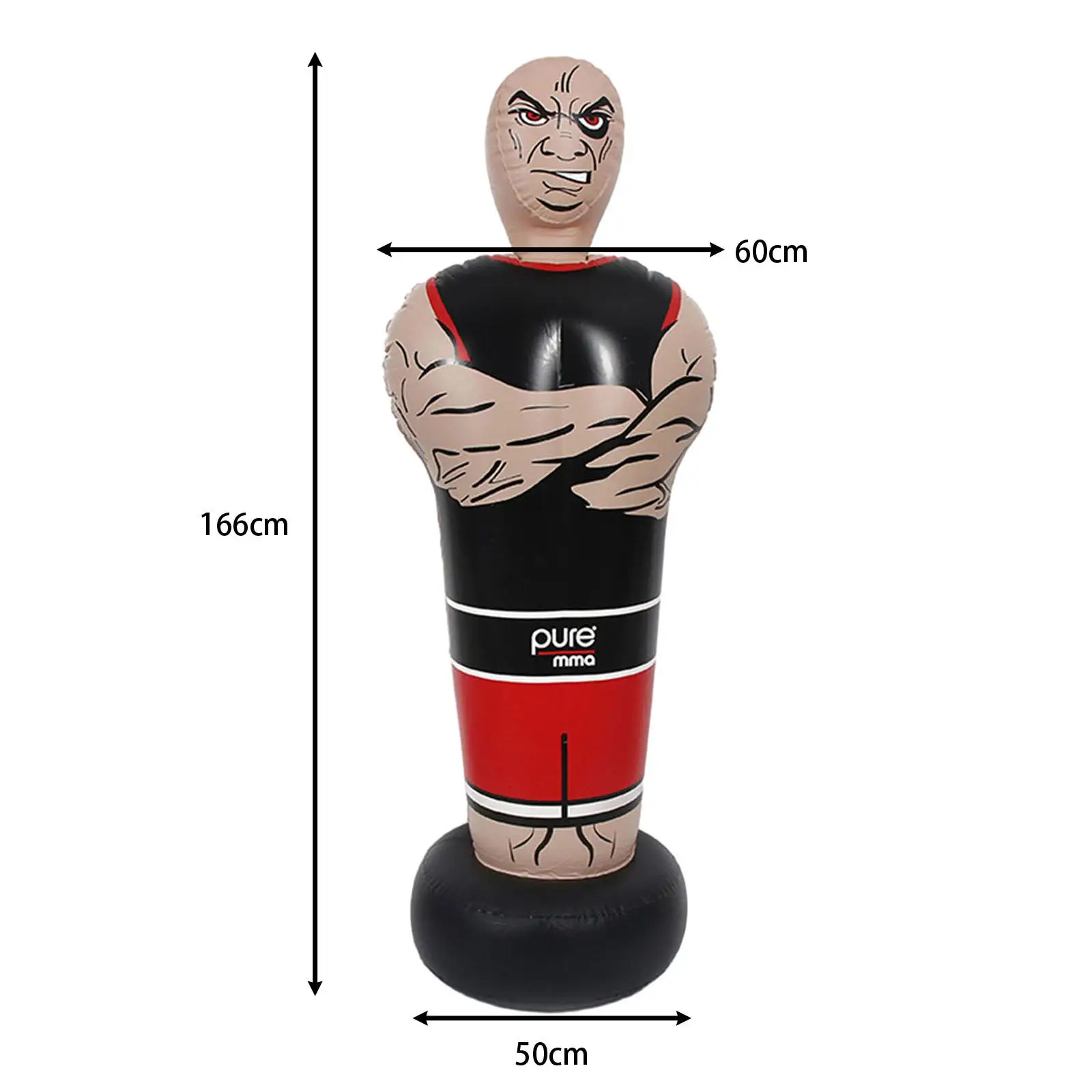 Inflatable Punching Bag Fitness Tool Mma Boxing Target Bag for Kids Teens