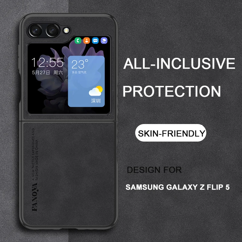 Custodia Protettiva In Pelle Per Telefono Per Samsung Galaxy Z Flip 5 Custodia Antiurto Custodia Protettiva Per La Pelle Samsung Galaxy Z Flip 3/Z Fli