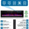 68 Inch Electric Fireplace Recessed and Wall Mounted, Fireplace Heater and Linear Fireplace, Ultra-Thin Electric Fireplace 4