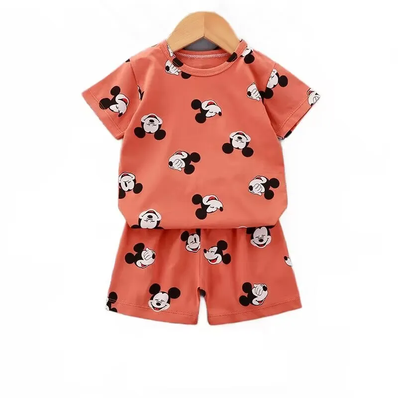 Kids clothes set Summer cartoon T-shirt shorts children's boys set cotton tees pants leisure boys and girls babies clothes casual 2pcs