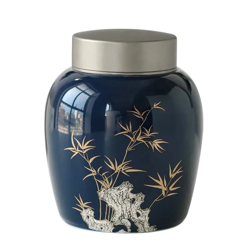 Ashes Urns for Cat Urns,Pet Urns for Cat Ashes,Cat Ashes Animal Ashe Pet Cremation Urn (Blue Clivia)
