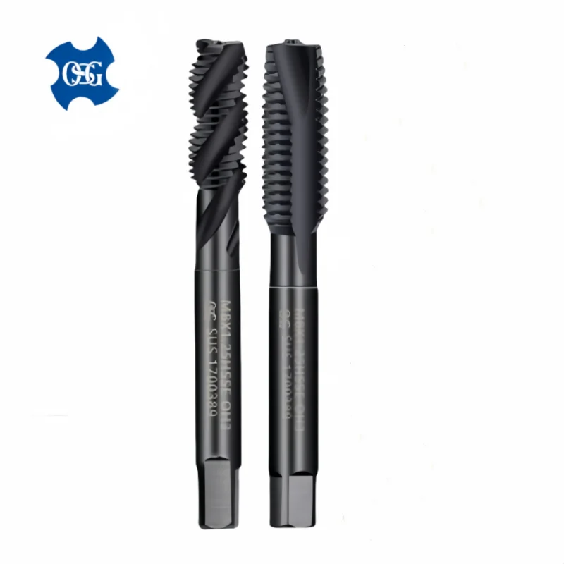 일본 OSG HSSE INOX 아메리칸 나선형 플루트 탭, UNC UNF1-64 2-56 3-48 4-40 8-32 3I16 10-24 1/4 5/16 스틸 나선형 뾰족한 탭, 1 개