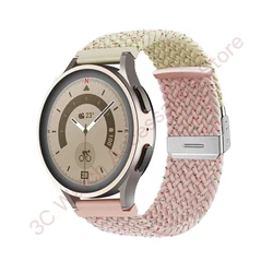 Braided Solo Loop Bracelet Strap - Universal Fit for Smartwatches (18mm, 20mm, 22mm) (Starlight Color Pink)