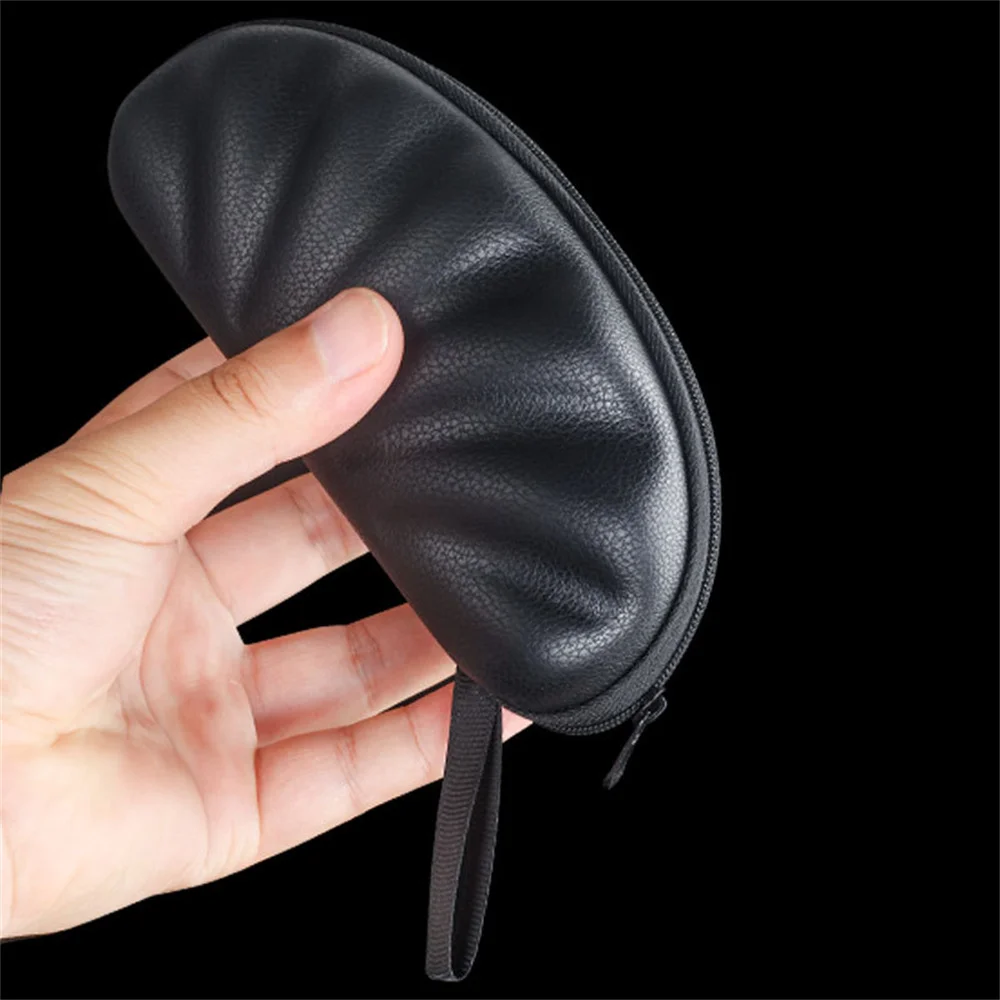 Black PU Shell Pattern Sunglasses Case Reading Glasses Storage Bag EVA Zipper Eyeglass Case Eyewear Accessories For Men Women