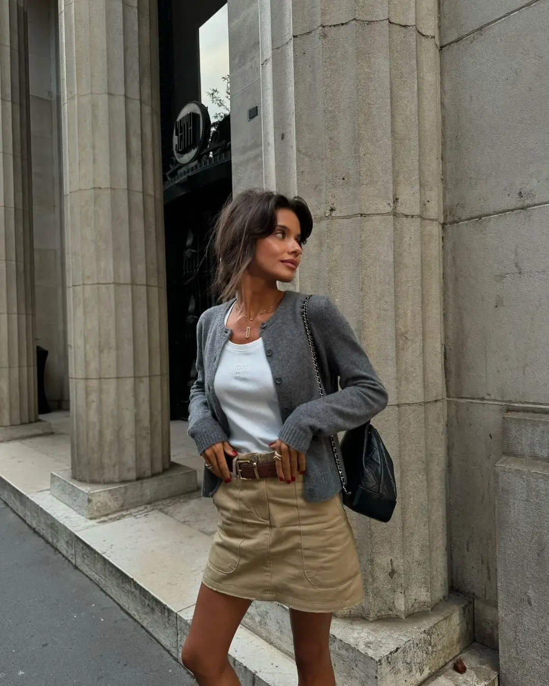 Female Sweater Knit Cardigan Coat Casual Loose Long Sleeve Patchwork Solid Scoop Neck Outwear Autumn Knitwear Coat Ladies